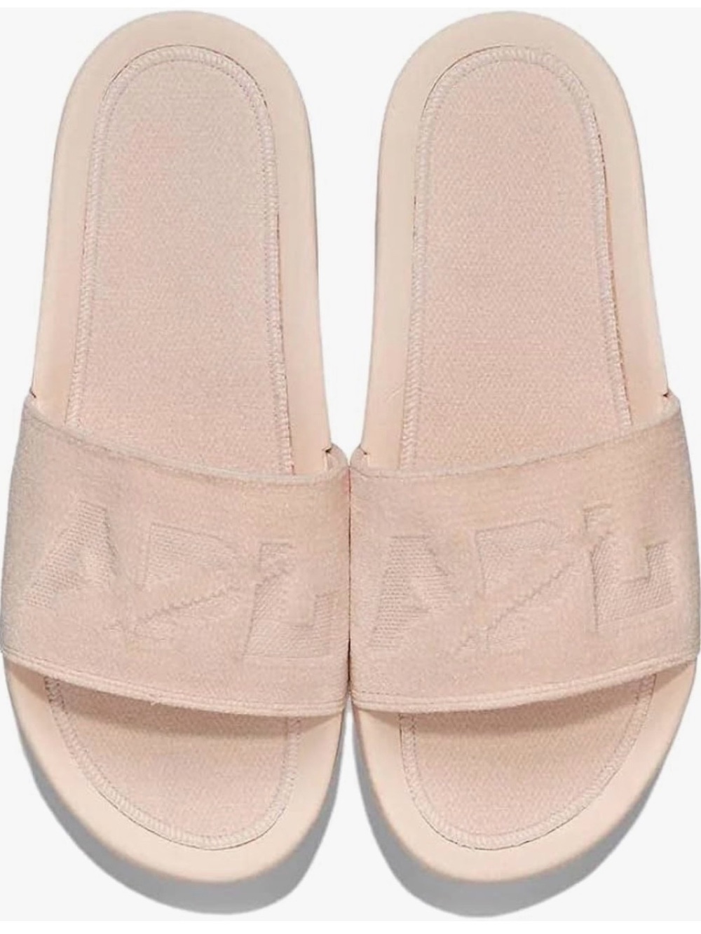 NEW APL Velvet Techloom Slides in Creme Size 7 Light Pink